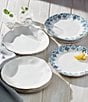 Color:White - Image 2 - Blue Bay 4-Piece Dinner Plate Set