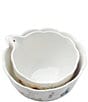 Color:White - Image 2 - Butterfly Meadow 2-Piece Nesting Mixing Bowl Set
