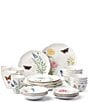 Color:White - Image 1 - Butterfly Meadow 28-Piece Dinnerware Set