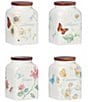 Color:White - Image 1 - Butterfly Meadow Assorted Spice Jars, Set of 4