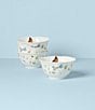 Lenox Butterfly Meadow Collection Vine Rice Bowls, Set of 4, Color:Floral - Image 2