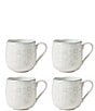 Color:White - Image 1 - Butterfly Meadow Cottage, 4-Piece Mug Set