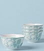 Color:Sage - Image 2 - Butterfly Meadow Cottage 4-Piece Rice Bowl Set
