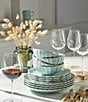 Color:Ice Blue - Image 2 - French Perle Collection Scalloped 12-Piece Dinnerware Set