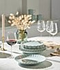 Color:Ice Blue - Image 3 - French Perle Collection Scalloped 12-Piece Dinnerware Set