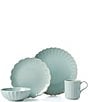 Color:Ice Blue - Image 1 - French Perle Collection Scalloped 4-Piece Place Setting