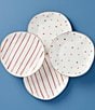 Lenox Garnet Bay Dessert Plates, Set of 4, Color:White - Image 2