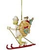 Lenox Grinch On Skis Porcelain Ornament - Image 2