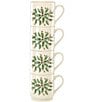 Color:Ivory - Image 2 - Hosting the Holidays 4-Piece Stackable Mug Set