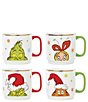 Lenox Merry Grinchmas Collection Assorted Novelty Stackable Mugs, Set of 4 - Image 2
