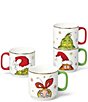 Lenox Merry Grinchmas Collection Assorted Novelty Stackable Mugs, Set of 4 - Image 1