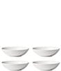 Color:White - Image 1 - Modern LX Collective White Pasta Bowls, Set of 4