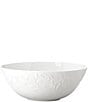 Color:L806682 - Image 1 - Opal Innocence Carved Scroll Porcelain Serving Bowl