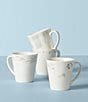 Color:White - Image 2 - Oyster Bay 4-Piece Mug Set
