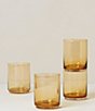 Color:Amber - Image 2 - Tuscany Classic Stackable 4-Piece Blue Tall Glasses