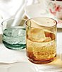 Color:Amber - Image 3 - Tuscany Classic Stackable 4-Piece Blue Tall Glasses