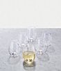 Color:Clear - Image 2 - Tuscany Classics Stemless Wine Glass Set, Buy 4 Get 6