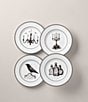 Lenox Vintage Halloween 4-Piece Dessert Plate Set, Color:White - Image 2