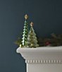 Lenox Wintery Woods Lit Mercury Glass Pine Tree Figurine - Image 2