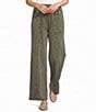 Leo & Nicole Acid Washed Knit Waist Pull-On Pants - Image 1