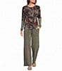 Leo & Nicole Acid Washed Knit Waist Pull-On Pants - Image 3