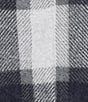 Leo & Nicole Knit Plaid Mandarin Long Sleeve Snap Front Jacket - Image 4