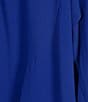 Color:Royal - Image 3 - Short Flutter Sleeve V-Neck Cascade Ruffle Skirt Tie Waist Faux Wrap Dress
