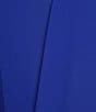 Color:Royal - Image 3 - Sleeveless Keyhole Neck Chiffon Sheath Dress