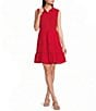 Leslie Fay Sleeveless Lace Trim Shirtdress - Image 1
