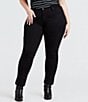 Color:Soft Black - Image 1 - Levi's® Plus Size 311 Mid Rise Skinny Jeans