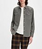 Color:Pewter - Image 1 - Levi's® Classic Standard Fit Western Shirt