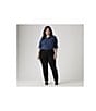 Levi's 314 Plus Size Shaping Mid Rise Jeans, Color:Soft Black - Image 5