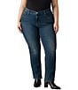 Levi's 314 Plus Size Shaping Straight Leg Jeans, Color:Zealous Blue - Image 1
