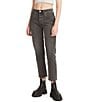 Color:Get Off My Cloud - Image 1 - Levi's® 501 High Rise Cropped Straight Leg Jeans