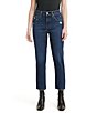 Color:Salsa T3 Authentic - Image 1 - Levi's® 501 High Rise Cropped Straight Leg Jeans