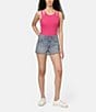 Color:Micro Vibes - Image 3 - Levi's® 501 High Rise Frayed Hem Cut Off Shorts