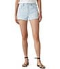 Levi's® 501® Original High Rise Frayed Hem Denim Shorts - Image 3