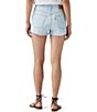Levi's® 501® Original High Rise Frayed Hem Denim Shorts - Image 4