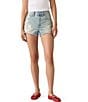 Levi's® 501® Original High-Rise Destructed Frayed Hem Denim Shorts - Image 3
