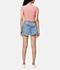 Levi's® 501® Original High-Rise Destructed Frayed Hem Denim Shorts - Image 6