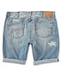 Color:Gummy Bear - Image 2 - Levi's® 511 Slim Fit 12#double; Inseam Cut Off Jean Shorts