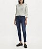 Levi's Levi's® 711 Mid Rise Multi Wash Skinny Jeans, Color:Cobalt Overboard - Image 5