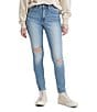 Color:High Beams - Image 1 - Levi's® 721 High Rise Destructed Skinny Jeans