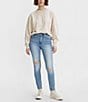 Color:High Beams - Image 3 - Levi's® 721 High Rise Destructed Skinny Jeans