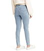 Color:Lapis Link - Image 2 - Levi's® 721 High Rise Distressed Knee Skinny 30#double; Inseam Jeans