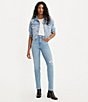 Color:Slate Reveal - Image 6 - Levi's® 724 High Rise Distressed Skinny Straight Jeans