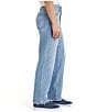 Color:Medium Indigo - Image 3 - Levi's® 94 Baggy Destructed Straight Jeans