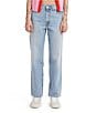Color:Light Indigo - Image 1 - Levi's® 94 Mid Rise Relaxed Fit Straight Baggy Jeans