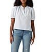 Levi's® Amelie Stripe Print Poplin Short Sleeves Blouse - Image 1