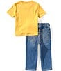 Levi's Baby Boys Short Sleeve Moto Tee & Denim Pants 2-Piece Set - Image 2